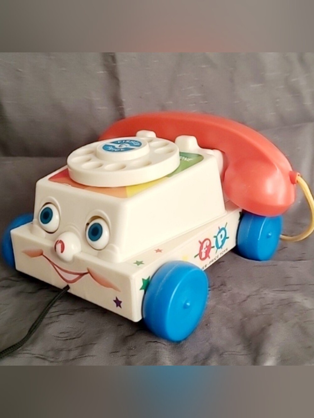 Fisher-Price Colorful Chatter Phone with Red and Blue